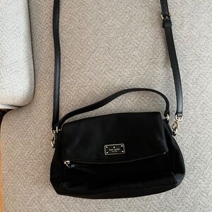 Kate Spade nylon black crossbody bag.